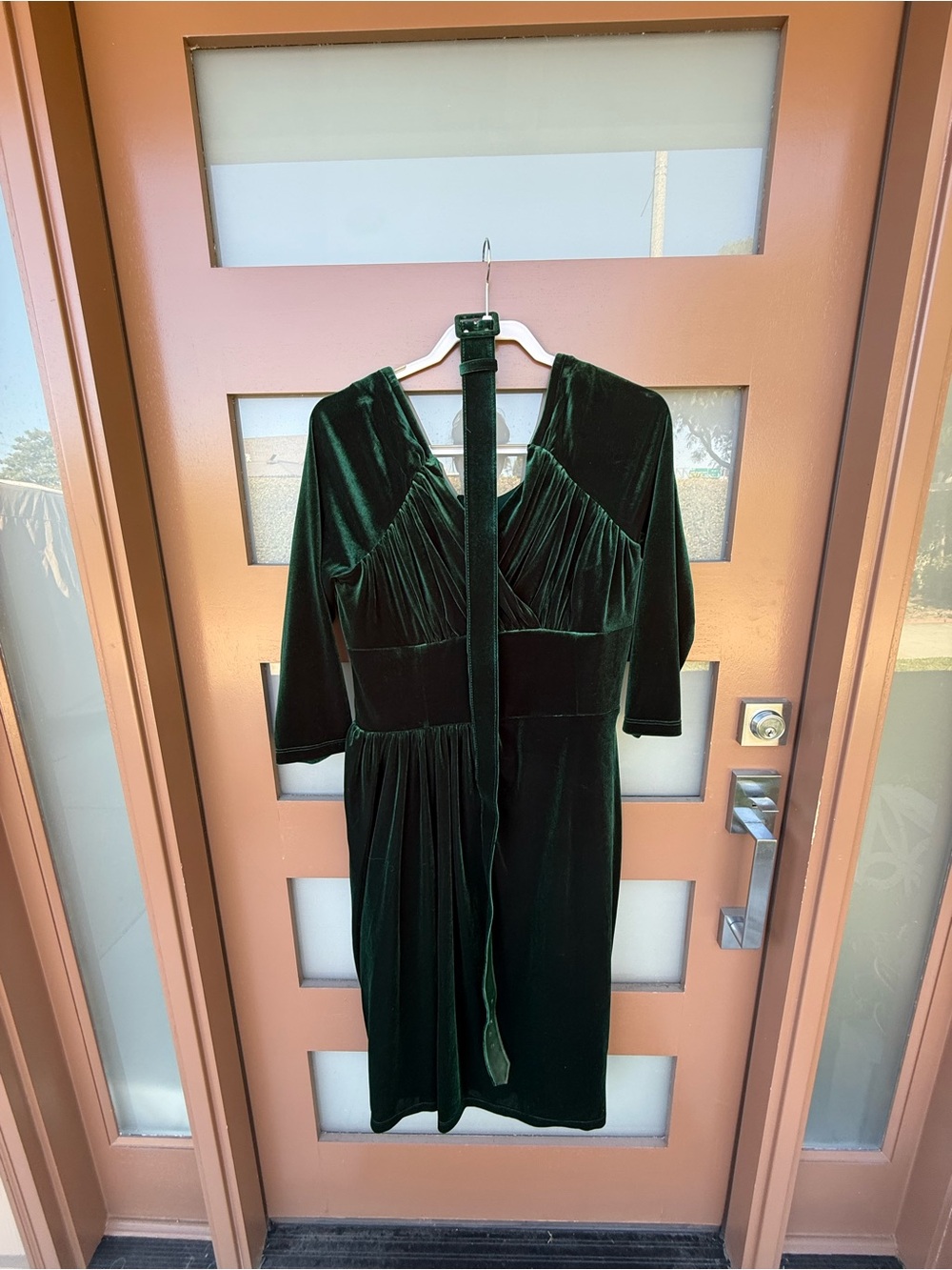 Vixen by Micheline Pitt Hunter Green Starlet Wiggle. NWT 2X